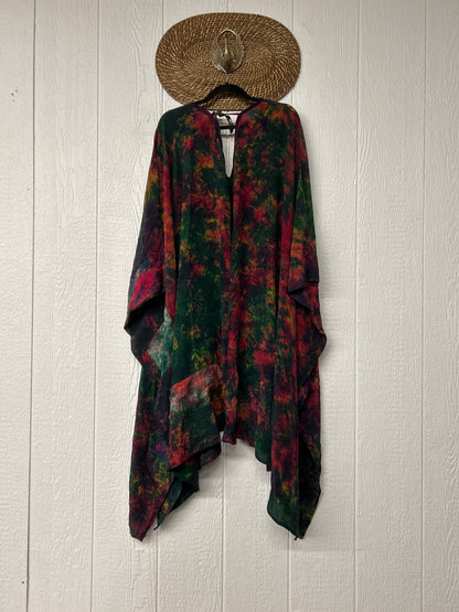 Crepe Sari Orchid Kimono 0626 033