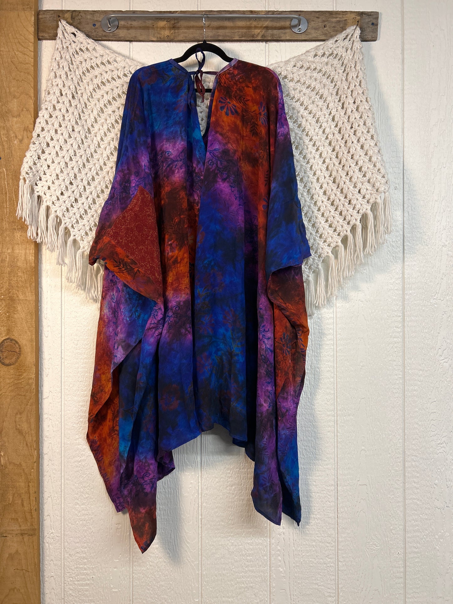 Crepe Sari Orchid Kimono 0626 174