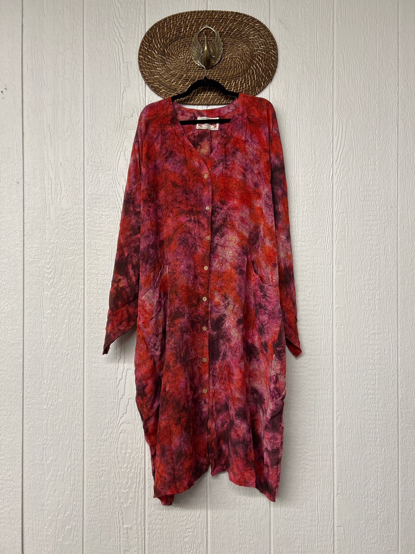 Crepe Sari Gaia Duster Dress 0826 018