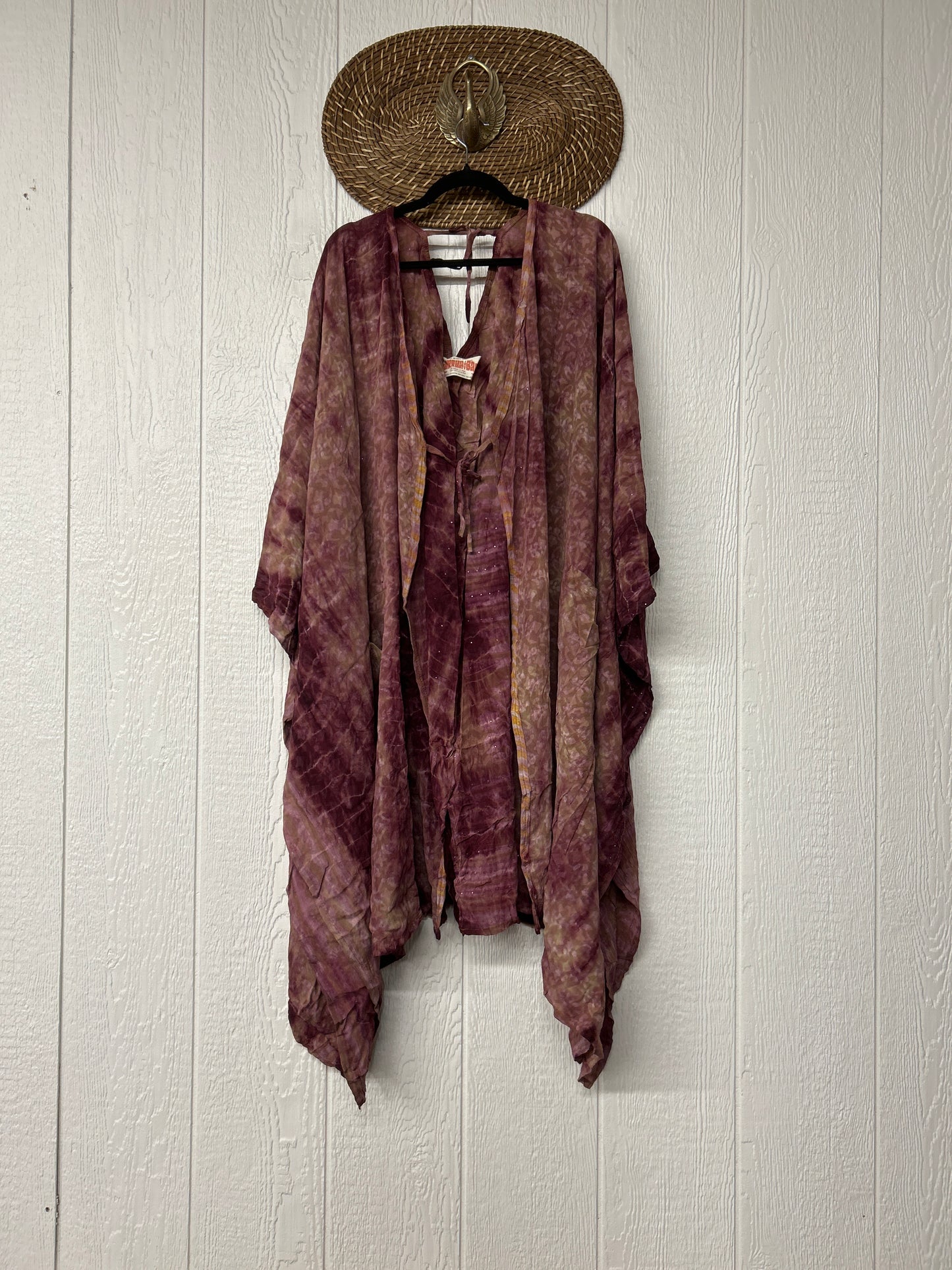 RETAIL Crepe Sari Orchid Kimono 0626 087