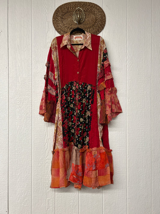 Crepe Sari Rhiannon Duster Dress 0226 011