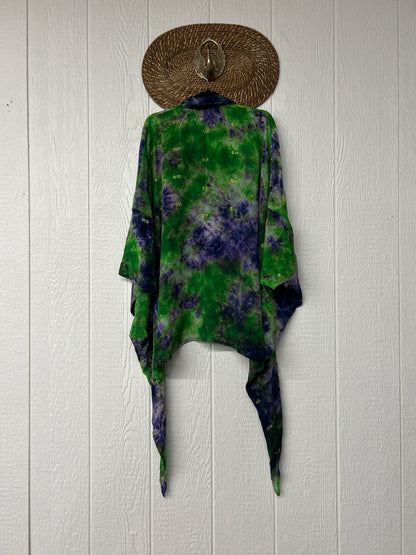 Crepe Sari Summer Nirvana Button Down 0626 028