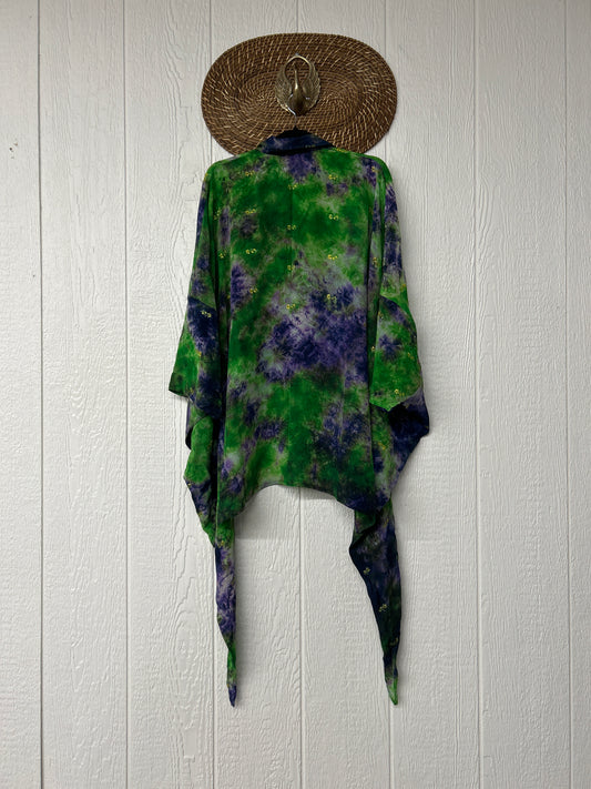 Crepe Sari Summer Nirvana Button Down 0626 028