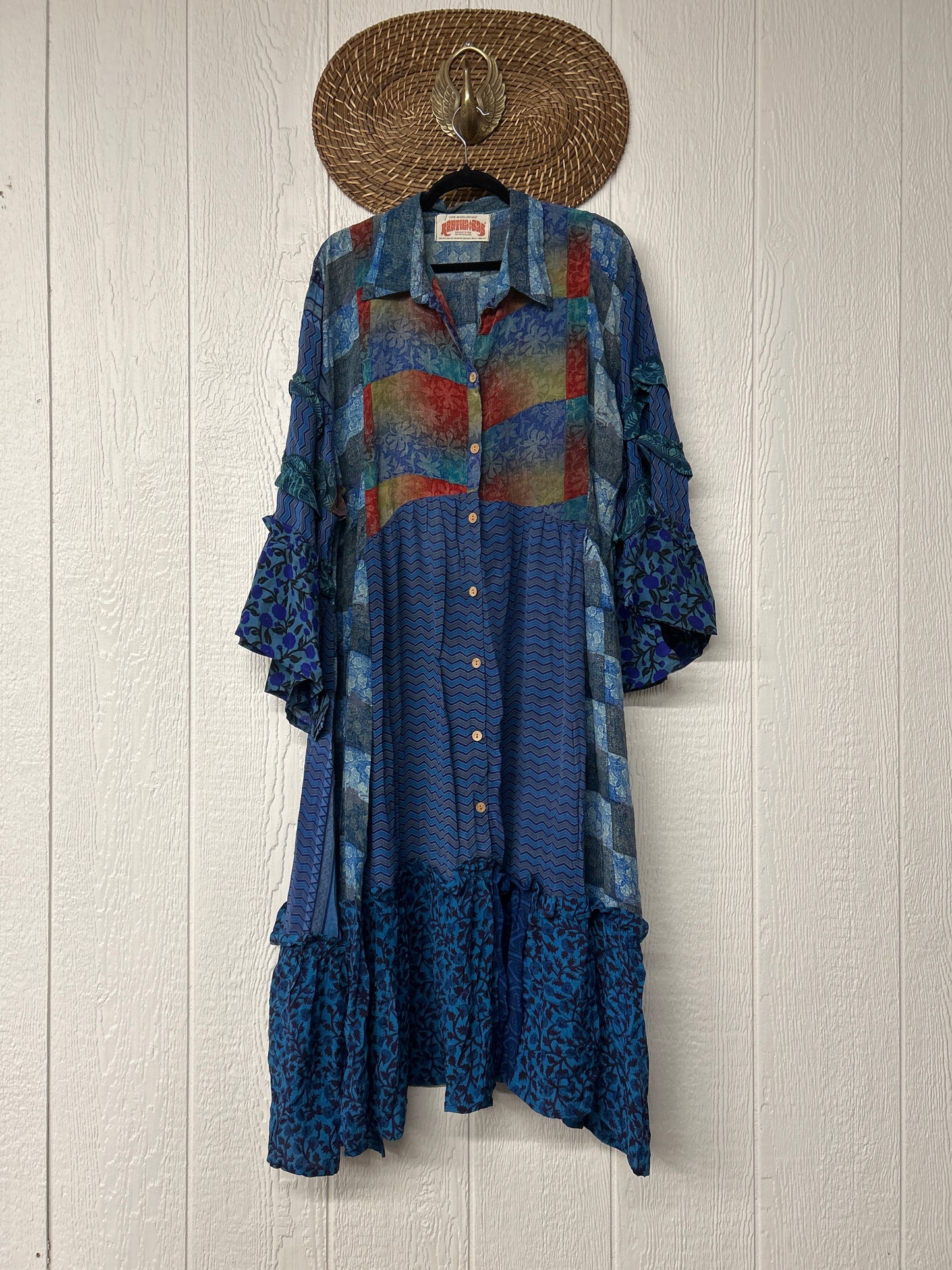 Crepe Sari Rhiannon Duster Dress 0226 029