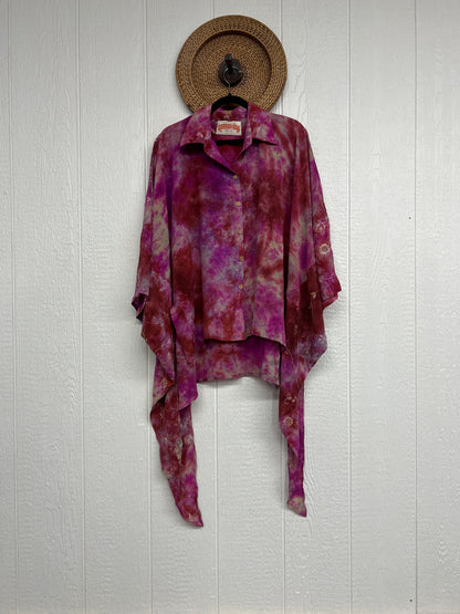 Crepe Sari Summer Nirvana Button Down 0626 105