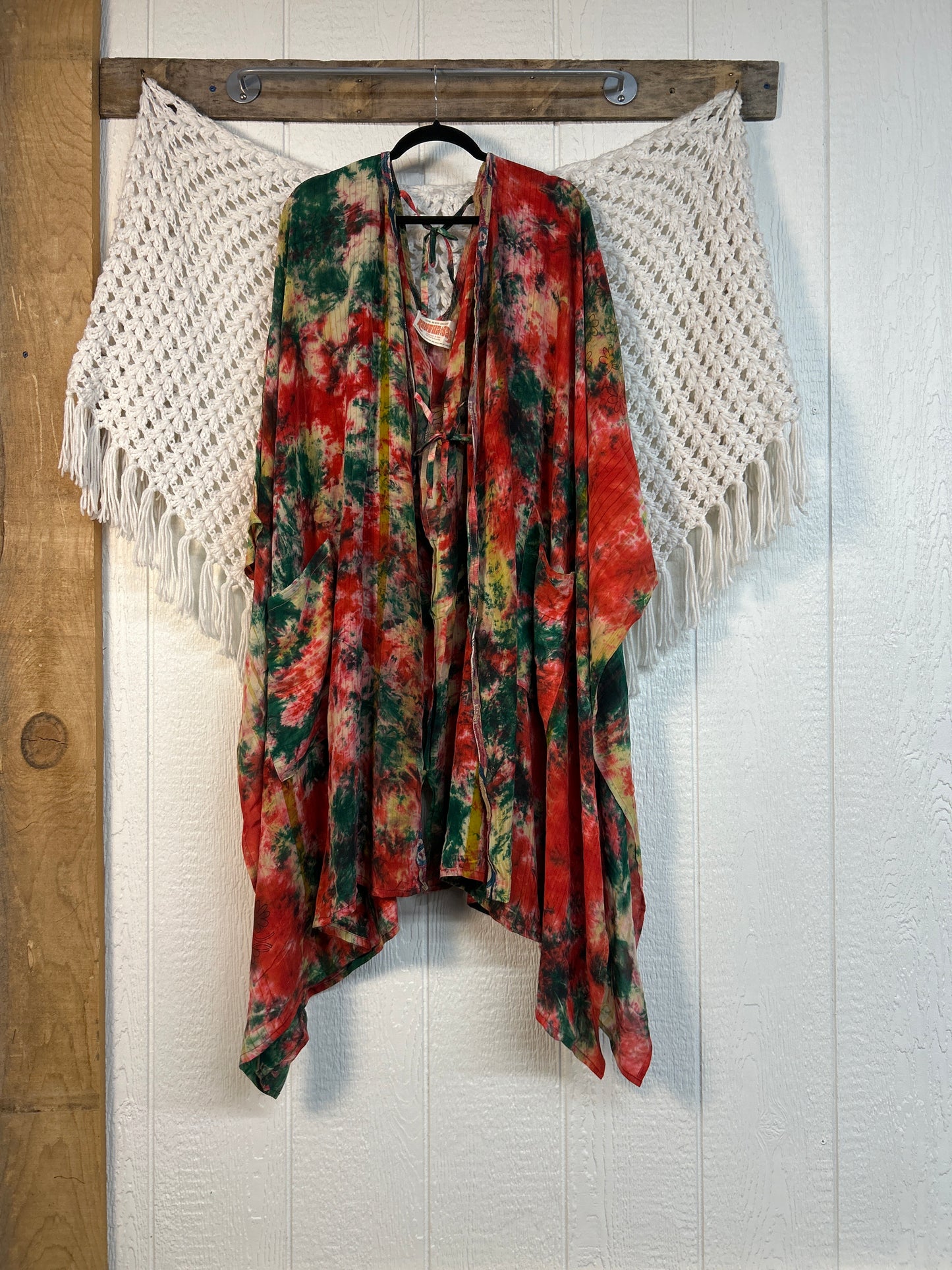 Crepe Sari Orchid Kimono 0626 260