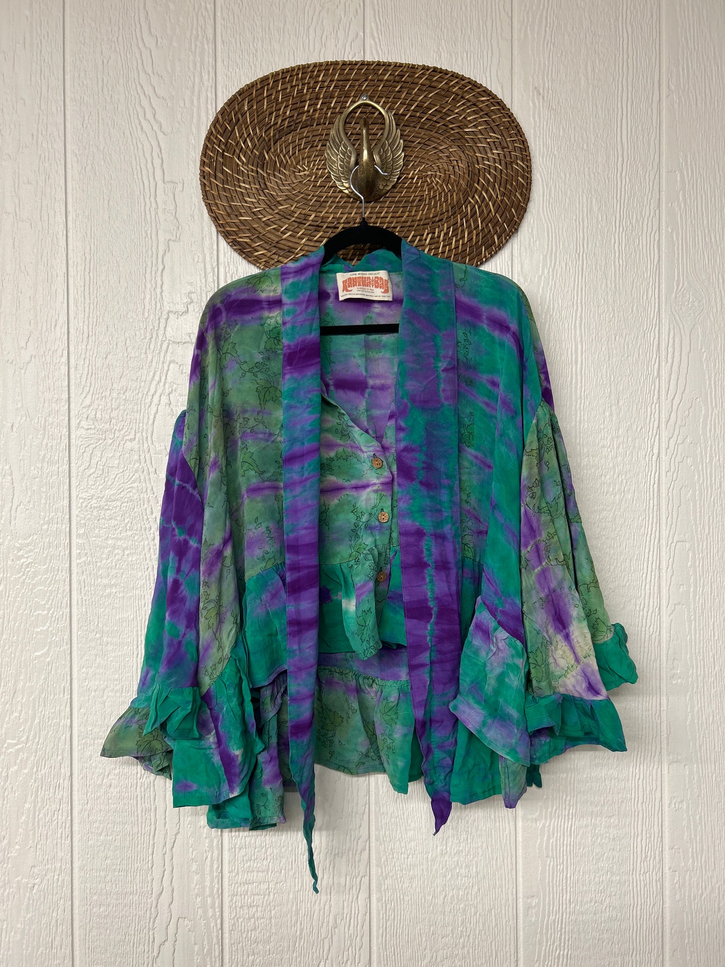 Crepe Sari Wild Rose Top 1225 197