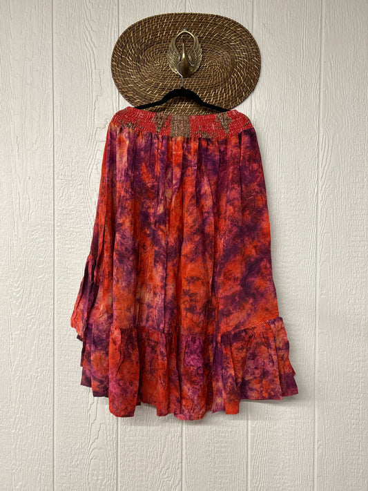 Crepe Sari Dahlia Skirt 1026 120