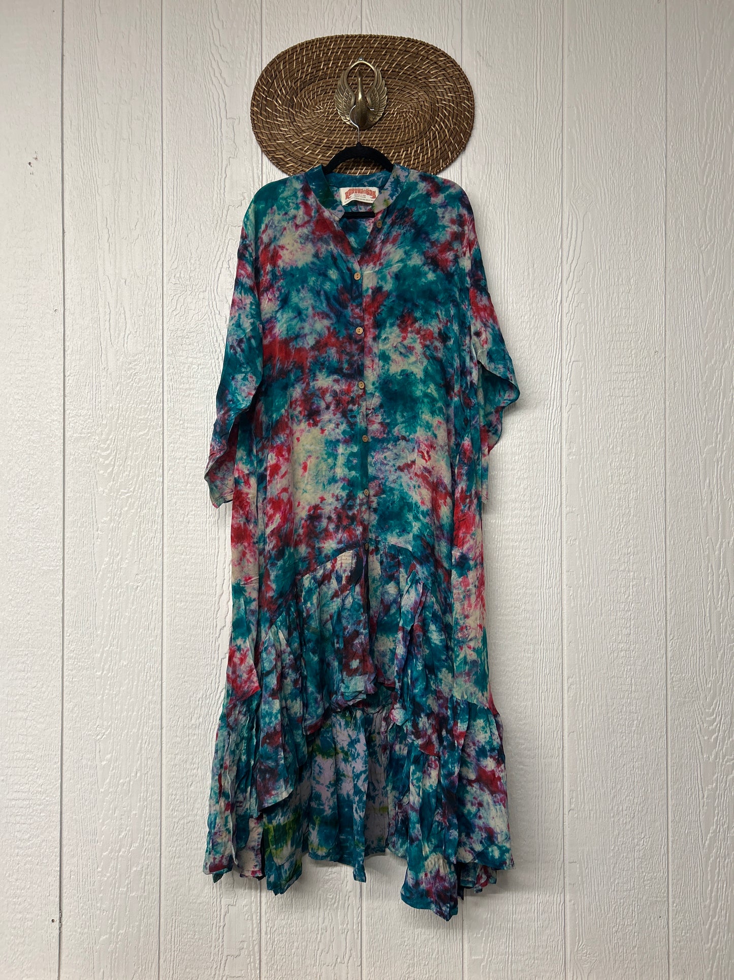 Crepe Sari Dahlia Duster Dress 0326 203