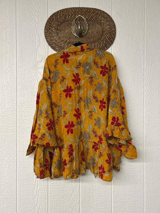 Crepe Sari Wild Rose Top 1026 218