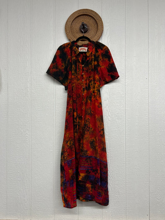 Crepe Sari Summer Woodstock Duster 0626 096