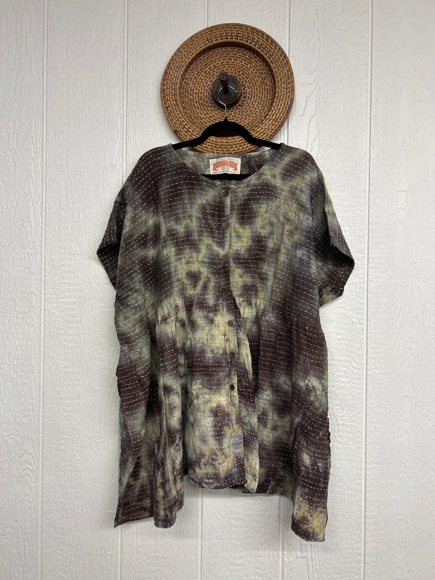 Pareo Kantha Daydreamer Button Down Mini  0526 022