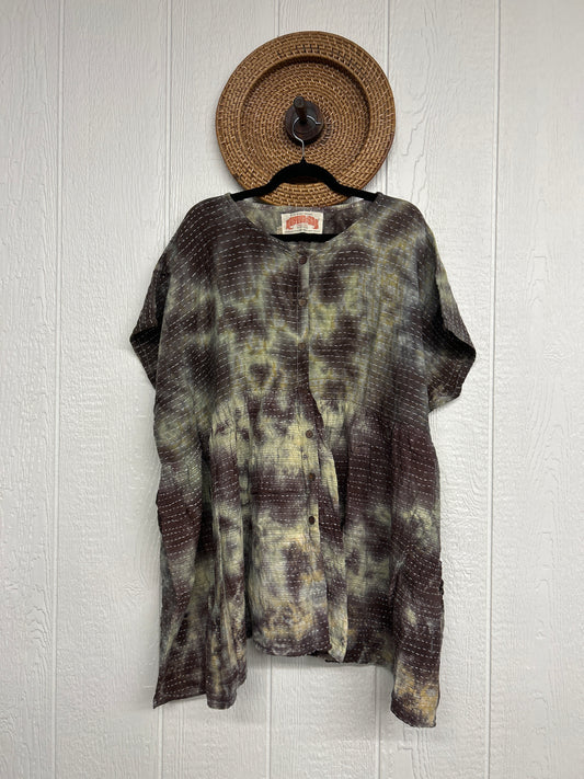Pareo Kantha Daydreamer Button Down Mini  0526 022