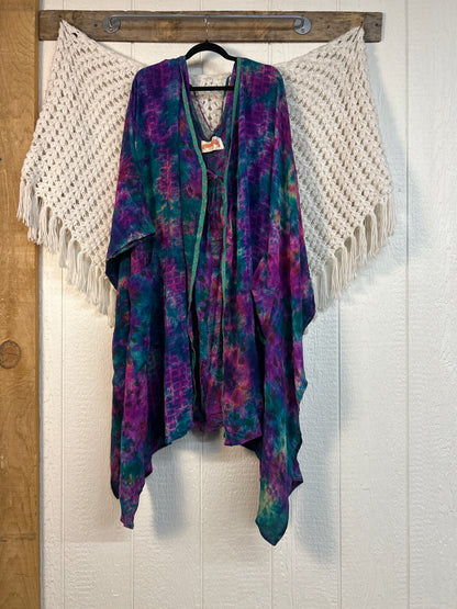 Crepe Sari Orchid Kimono 0626 214