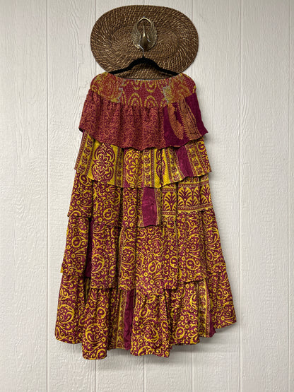 Rasgulla Sari Venus Ruffle Maxi 1125 065