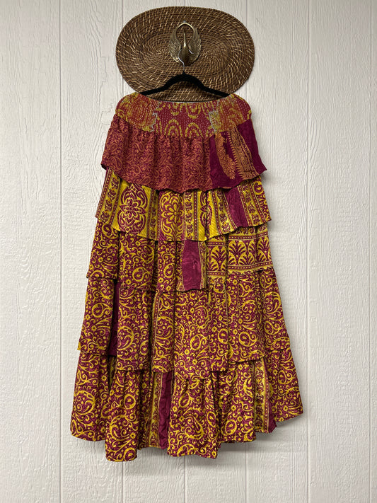 Rasgulla Sari Venus Ruffle Maxi 1125 065