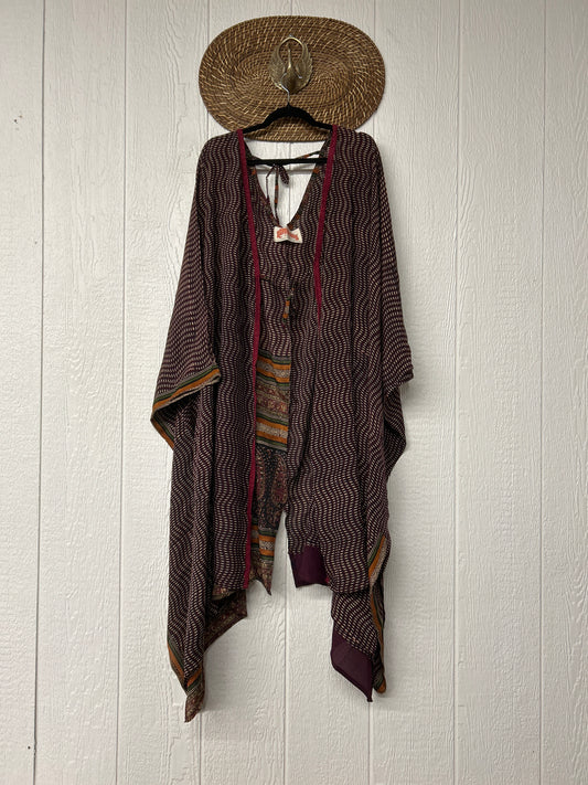 Crepe Sari Orchid Kimono 0626 015