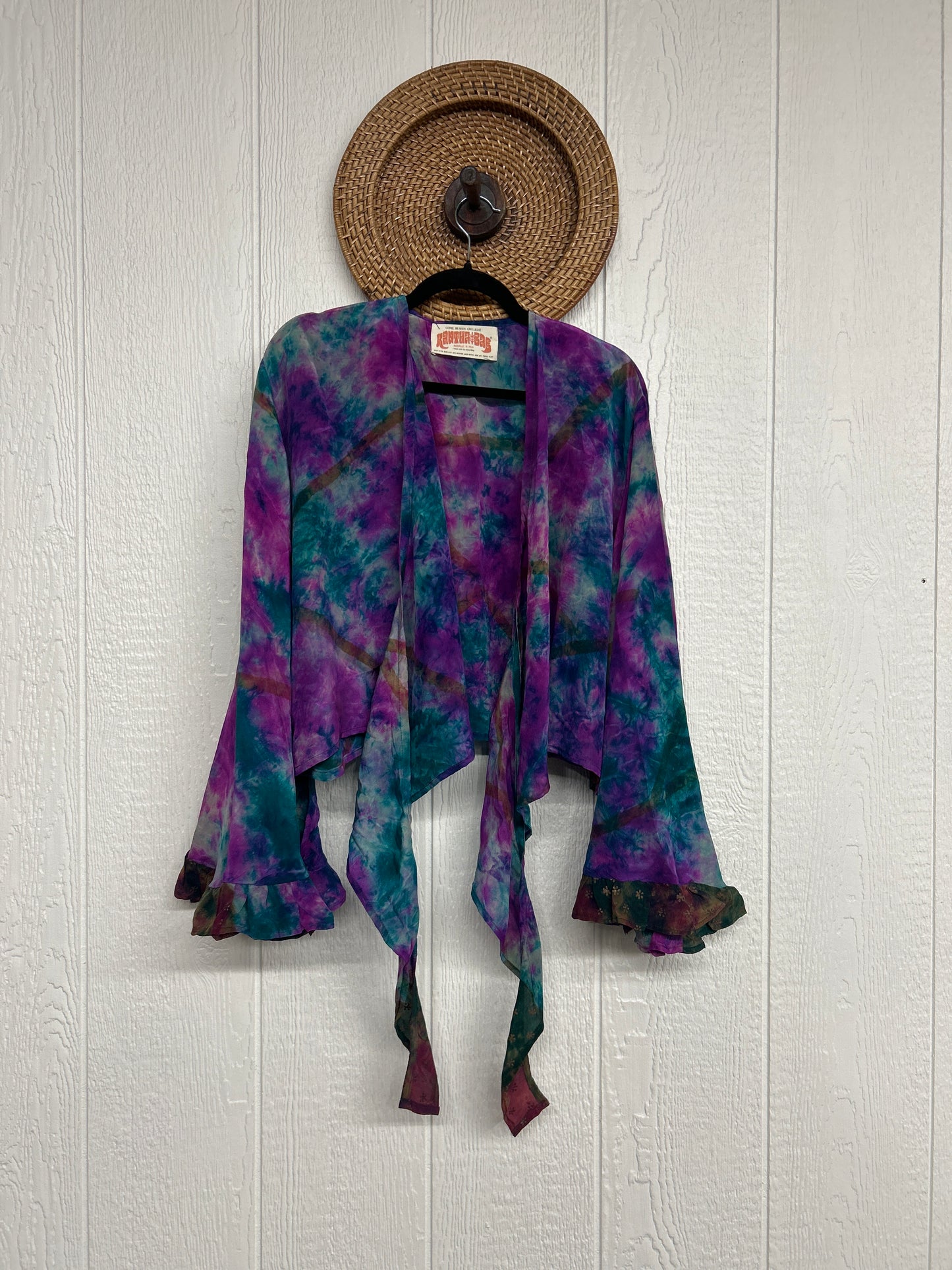Crepe Sari Zeppelin Crop Shrug 0426 149