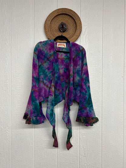 Crepe Sari Zeppelin Crop Shrug 0426 149