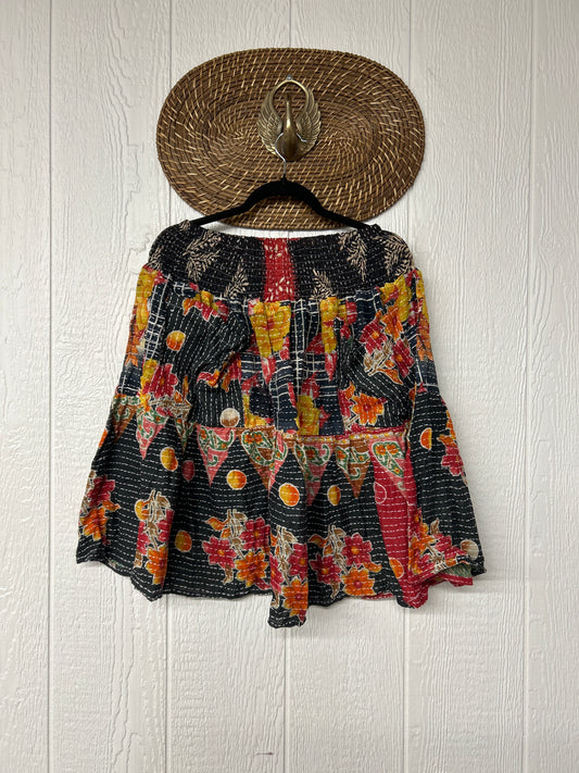 Pareo Kantha Meadow Skirt 0826 018