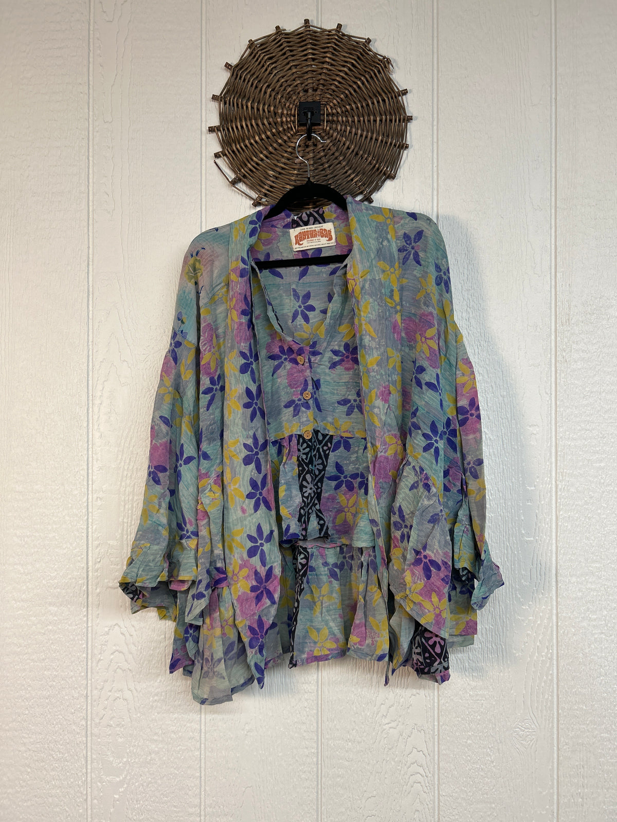 Crepe Sari Wild Rose Top 1026 051