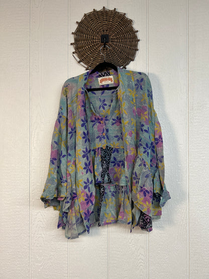 Crepe Sari Wild Rose Top 1026 051