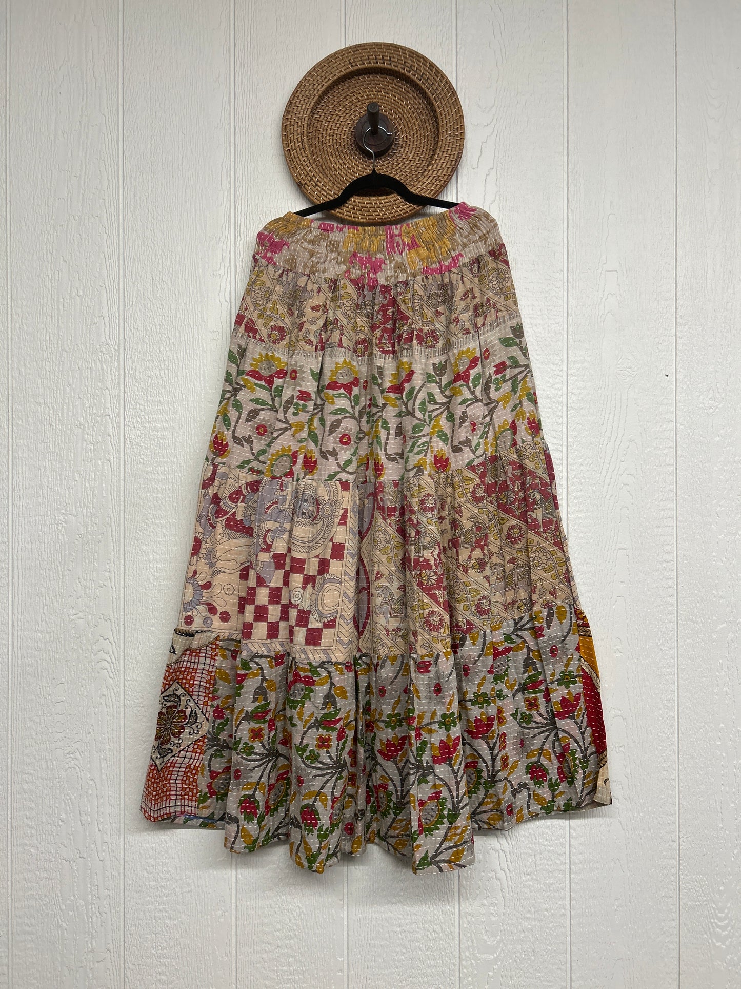 Pareo Kantha Lotus Maxi Skirt 0826 078