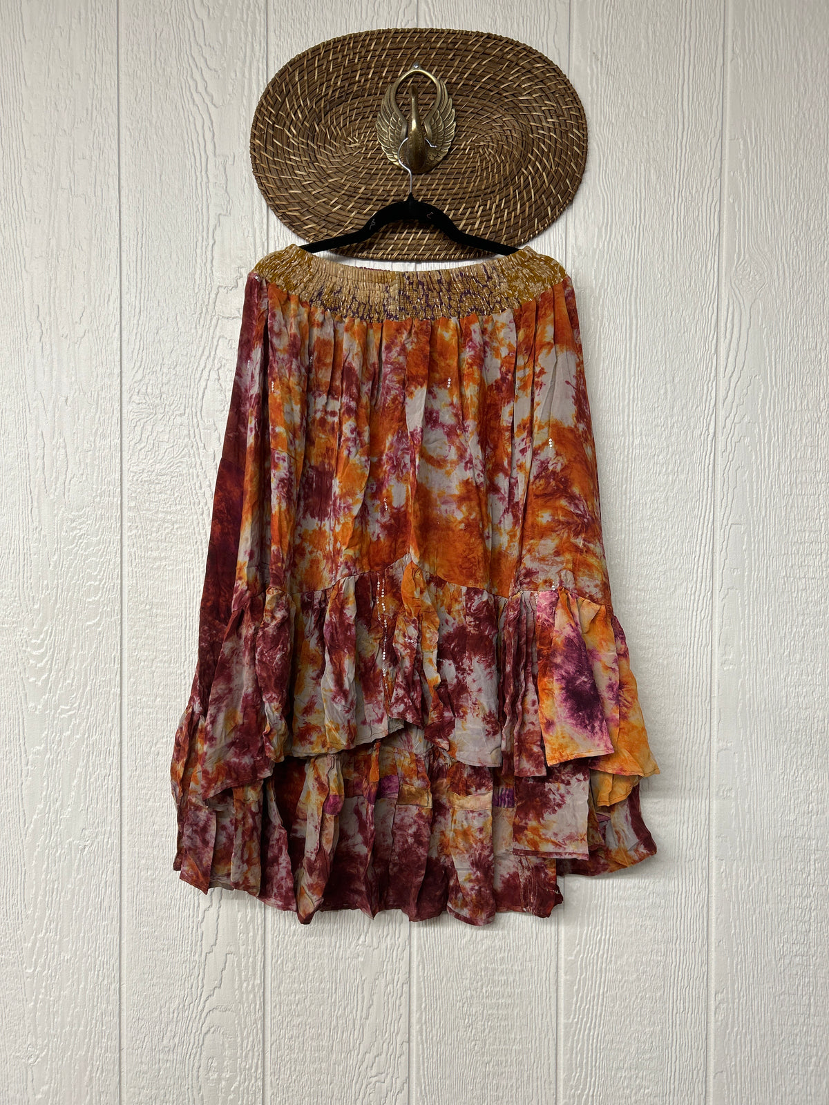 Crepe Sari Dahlia Skirt 1026 107