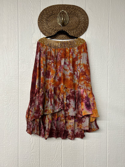 Crepe Sari Dahlia Skirt 1026 107