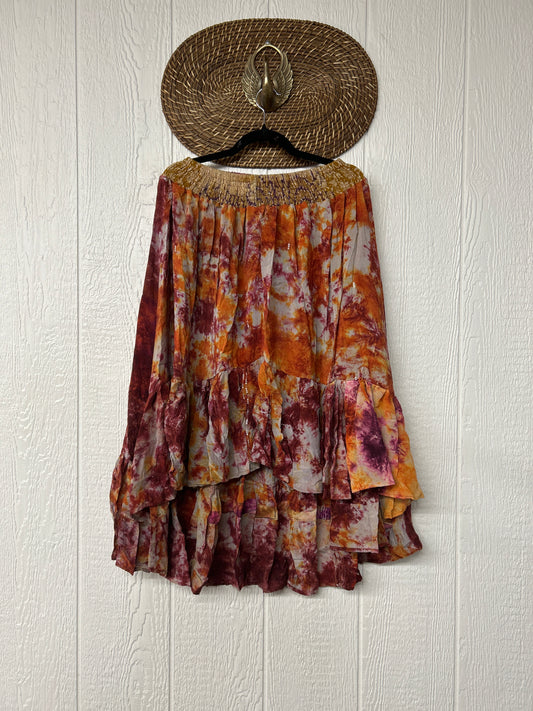 Crepe Sari Dahlia Skirt 1026 107