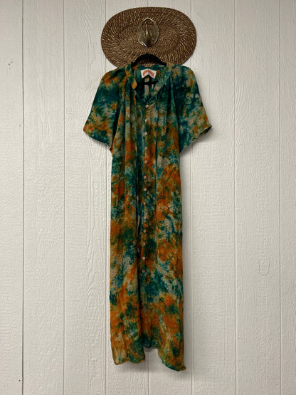 Crepe Sari Summer Woodstock Duster 0626 185