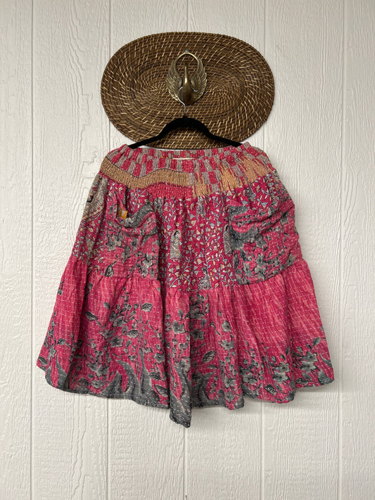Pareo Kantha Meadow Skirt 0826 006