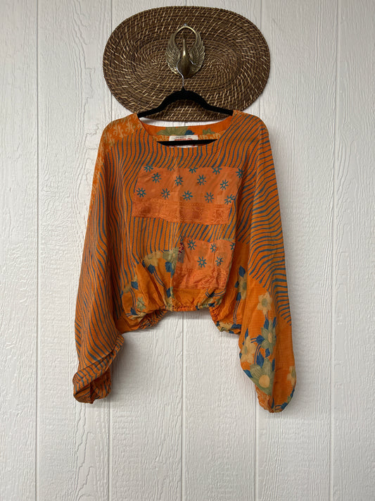 Crepe Sari Luna Crop Top 0126 222