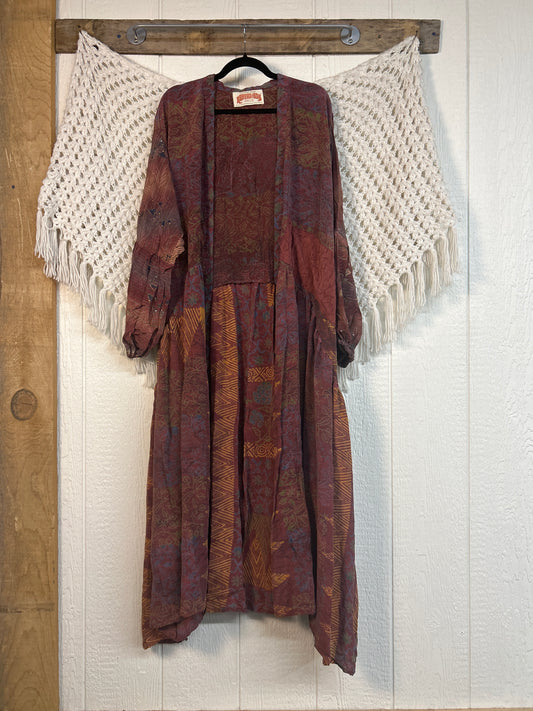 Crepe Sari Evermore Kimono 0326 073