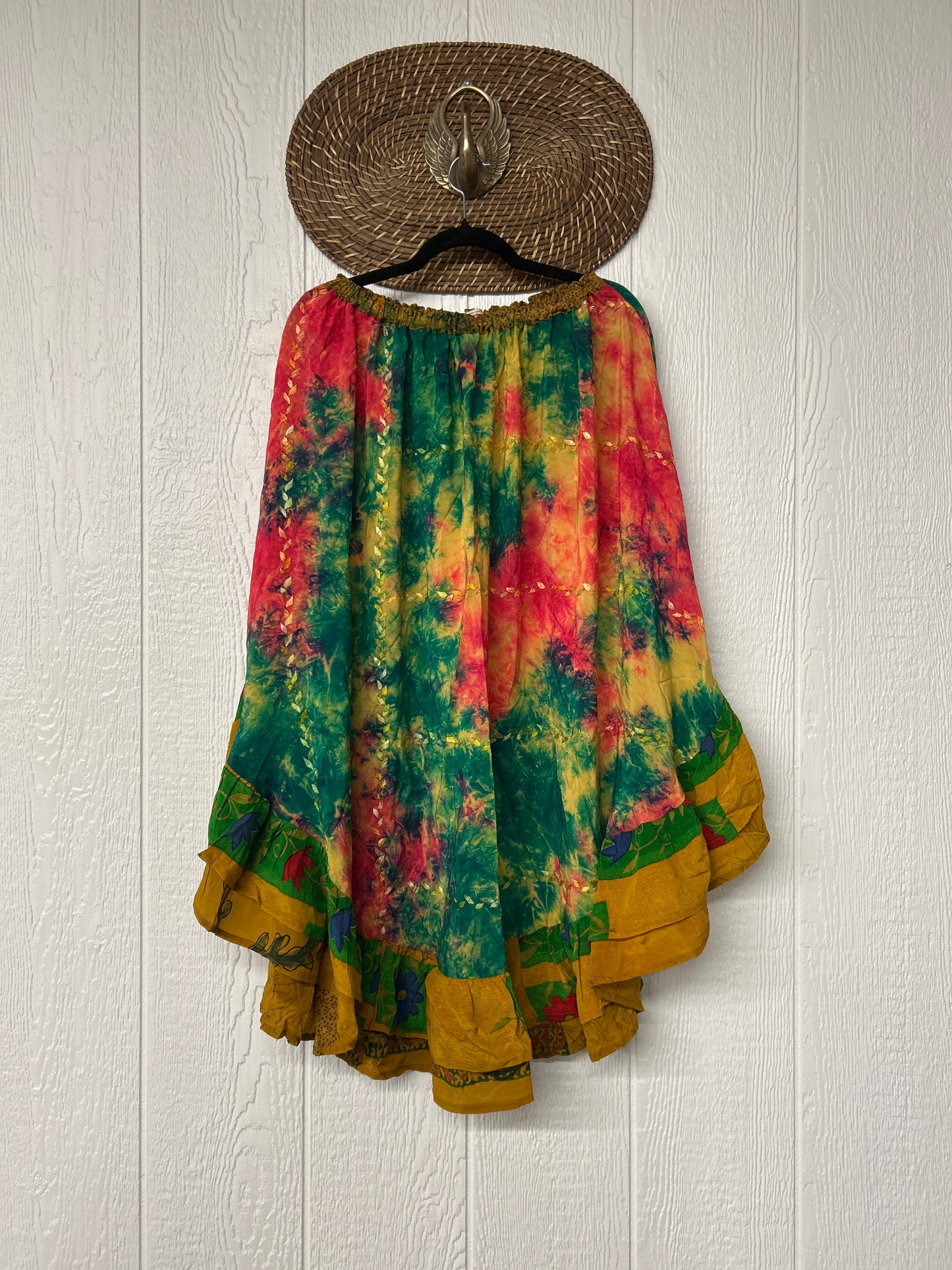 Crepe Wild Rose Skirt 1025 233