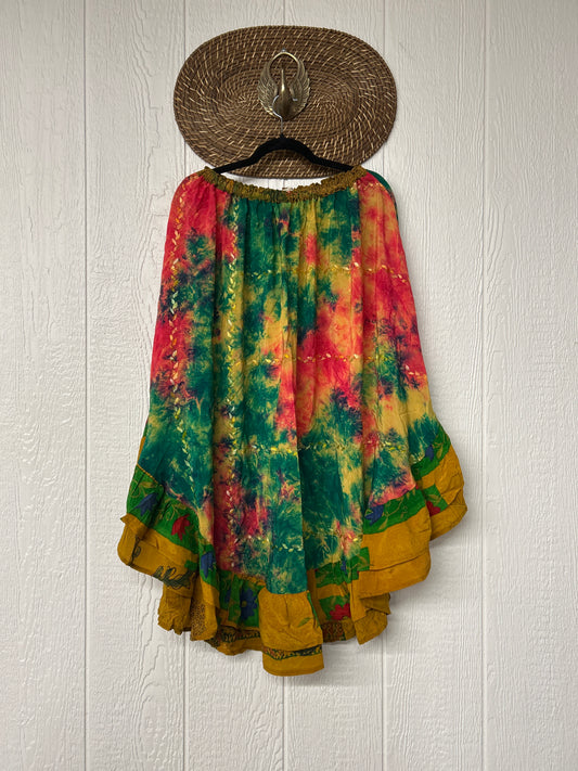 Crepe Wild Rose Skirt 1025 233