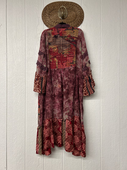 Crepe Sari Rhiannon Duster Dress 0226 118