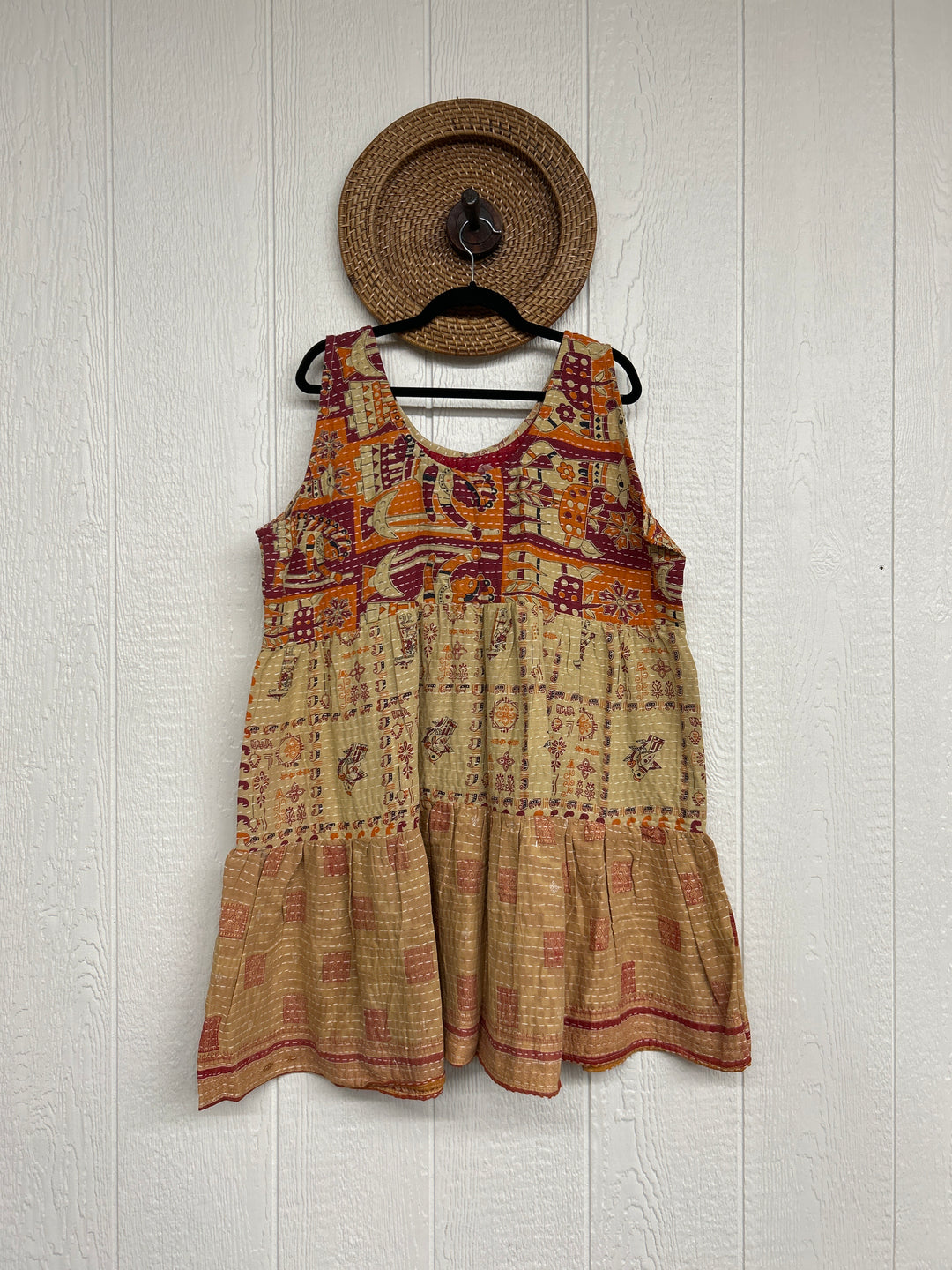Kantha Meadow Mini Dress 0425 113