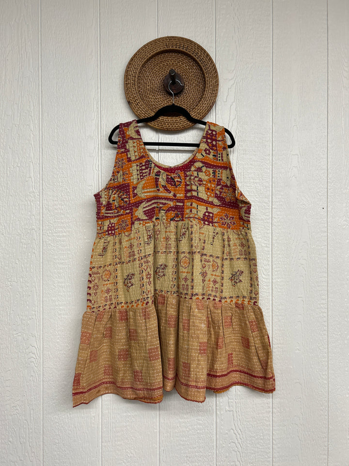 Kantha Meadow Mini Dress 0425 113