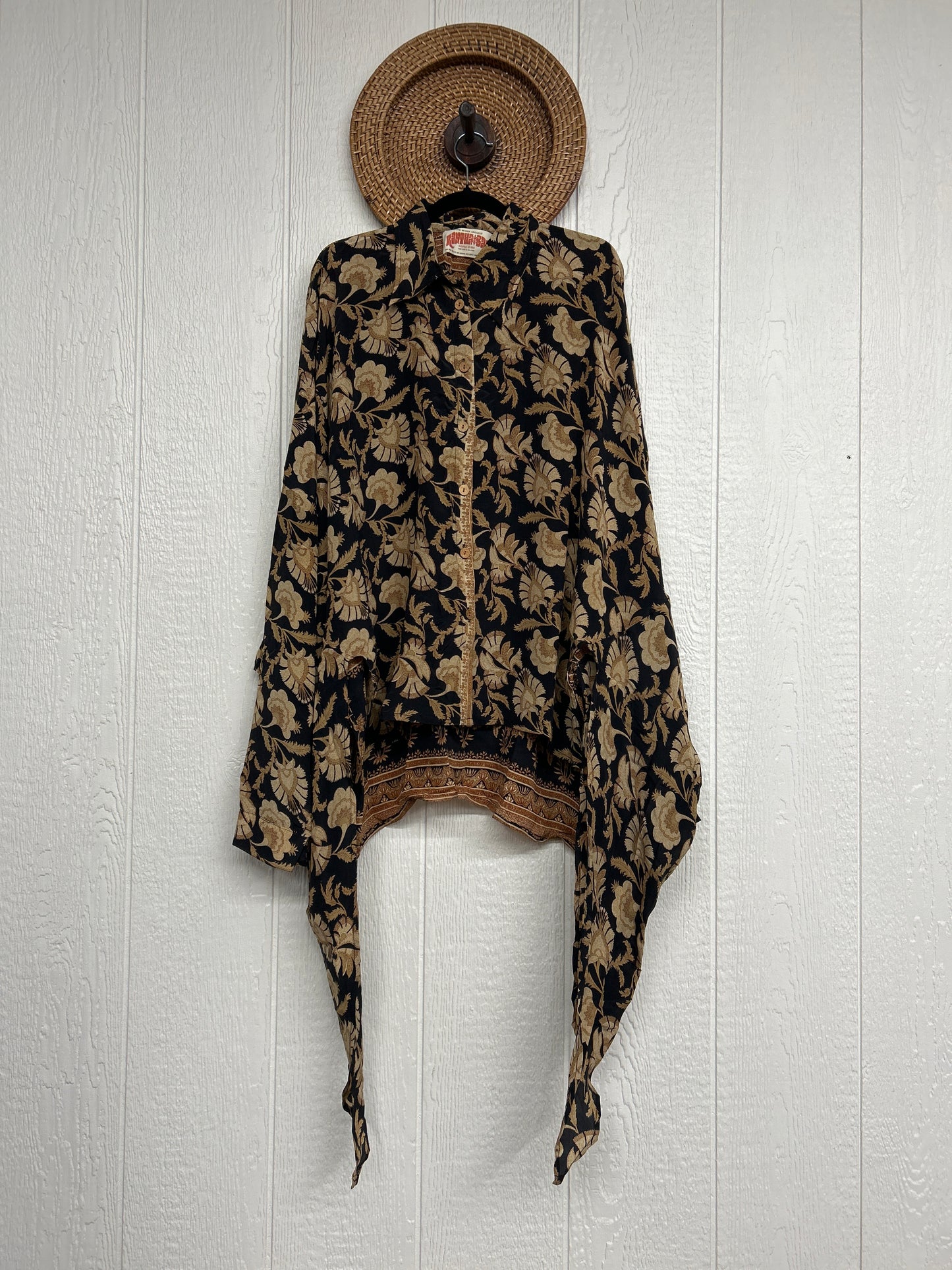 Crepe Sari Nirvana Button Down 1125 194