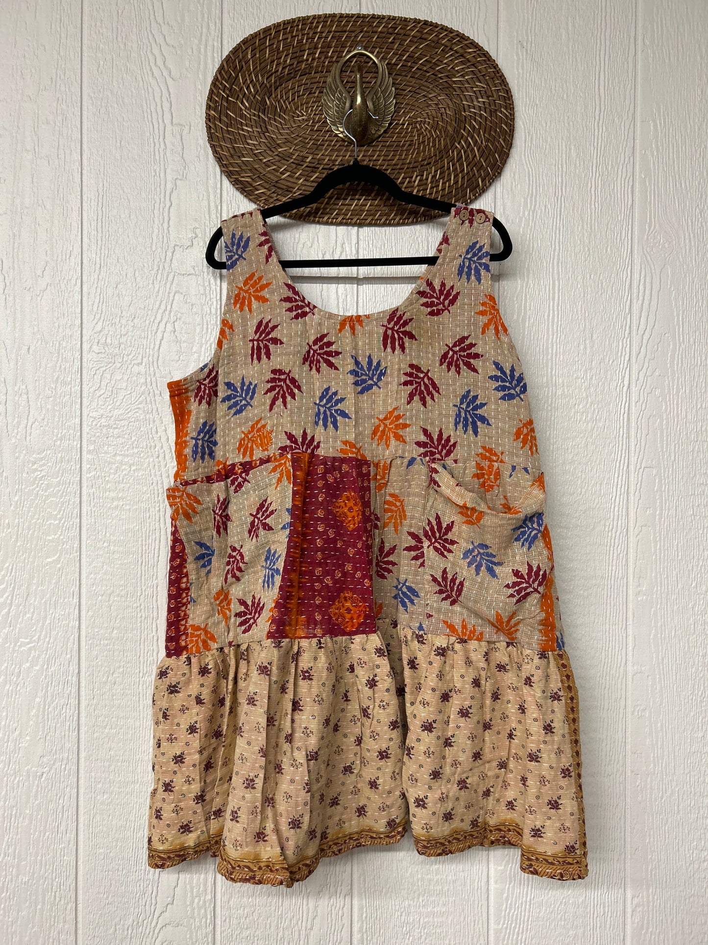 Kantha Meadow Mini Dress 0625 063