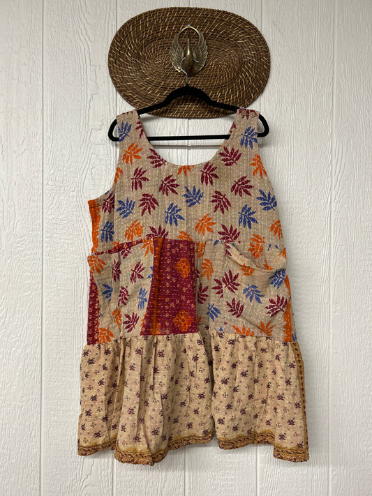 Kantha Meadow Mini Dress 0625 063