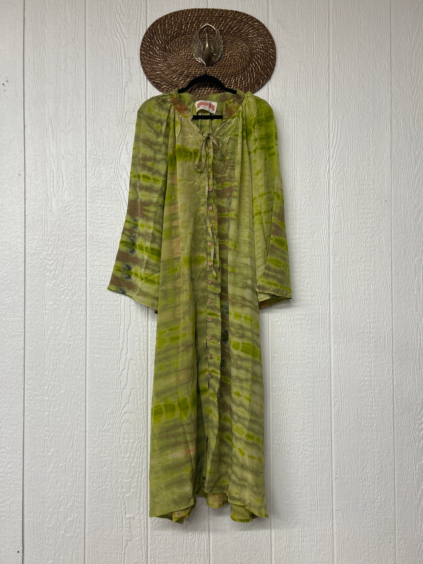 Crepe Sari Woodstock Duster Dress 0226 137