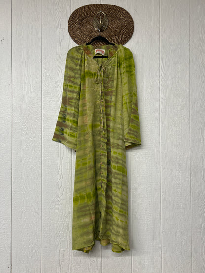 Crepe Sari Woodstock Duster Dress 0226 137