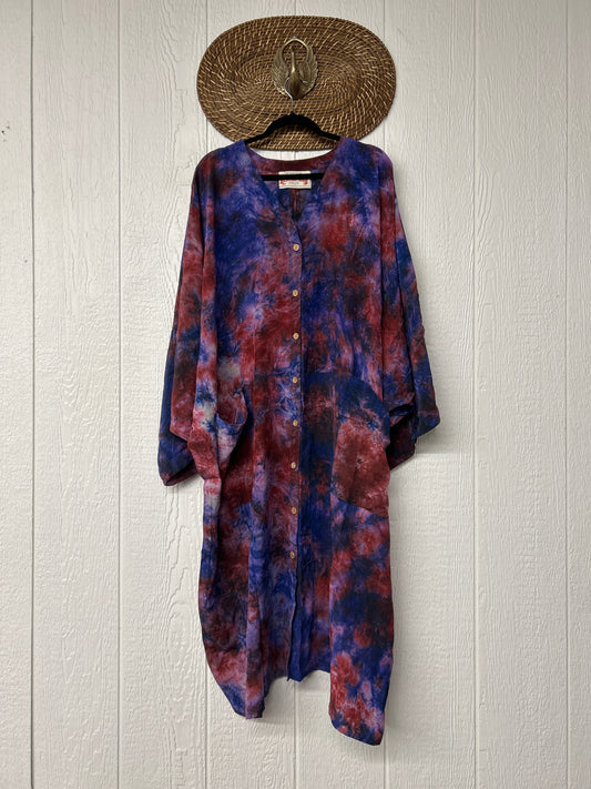 Crepe Sari Gaia Duster Dress 0826 008
