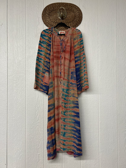 Crepe Sari Woodstock Duster Dress 0226 011