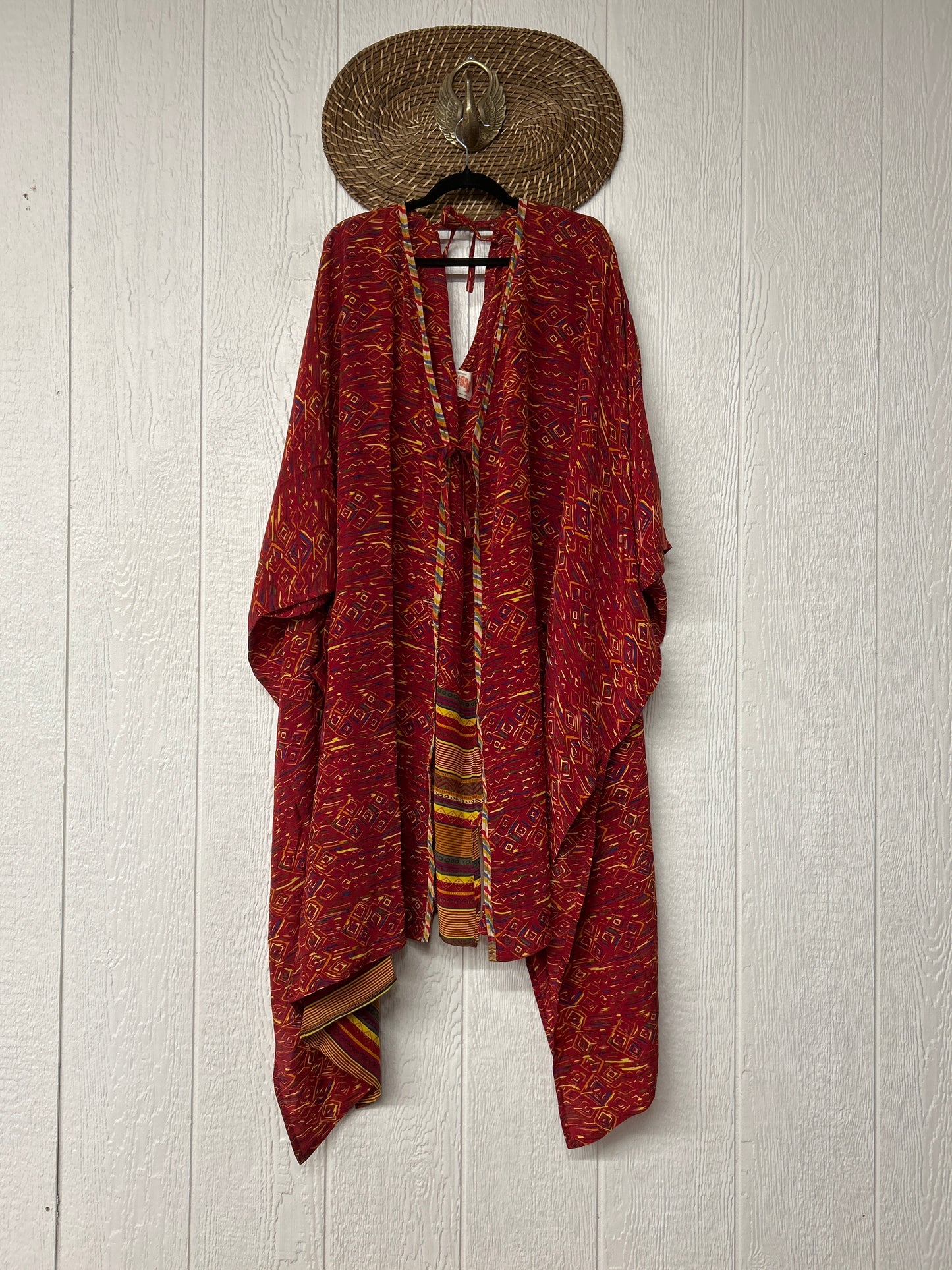 Crepe Sari Orchid Kimono 0626 008