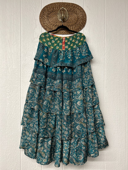 Rasgulla Sari Venus Ruffle Maxi 1125 061