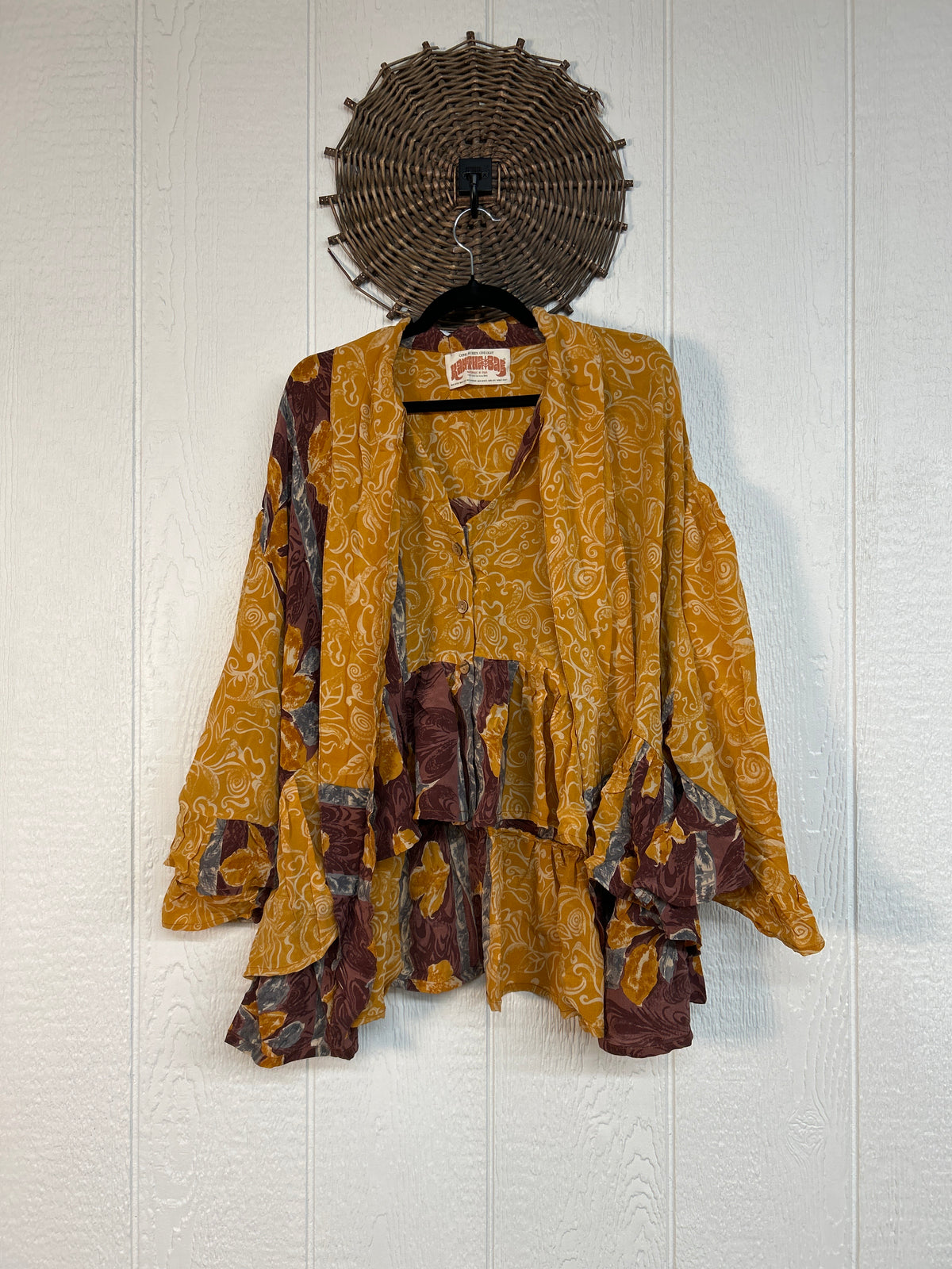 Crepe Sari Wild Rose Top 1026 045