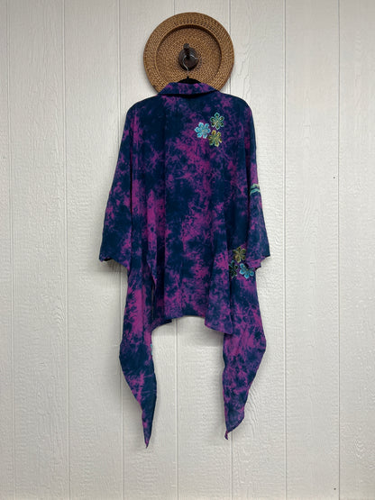 Crepe Sari Summer Nirvana Button Down 0626 269